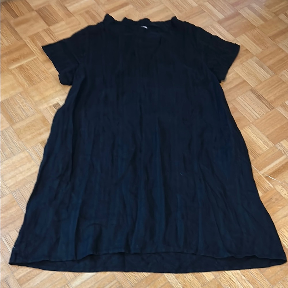 Flax Black Short Sleeve Dress. NWOT